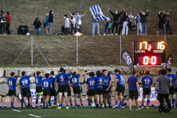 El Club de Rugby remunta un 0-16 al Gòtics RC en 26 minuts i acaba guanyant 17-16