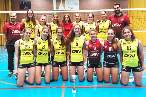 L'equip cadet A del DSV Club Voleibol Sant Cugat es classifica pel Campionat d'Espanya de Clubs