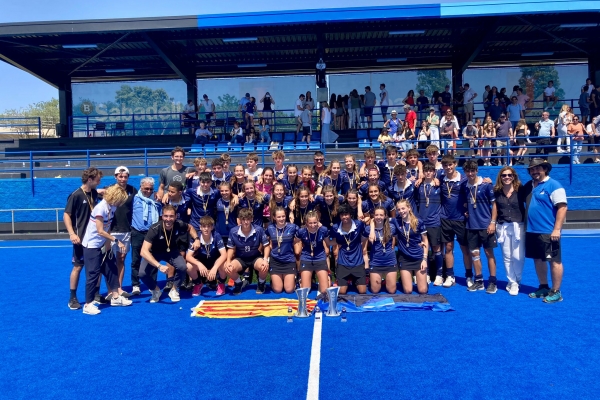 L'equip cadet femení d'hoquei sobre herba del Junior FC guanya el Campionat d'Espanya, en el que ha fet 6 podis de les últimes 7 edicions