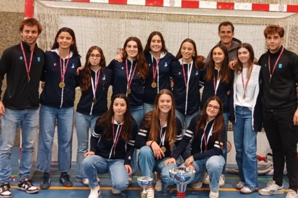 El cadet A femení del Junior FC, brillant campió d'Espanya de Clubs d'hoquei sala