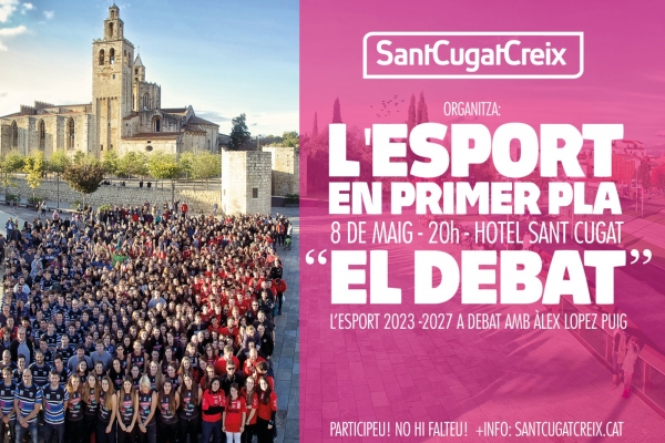 SantCugatCreix impulsa l'únic debat electoral en matèria d'esports, el 8 de maig