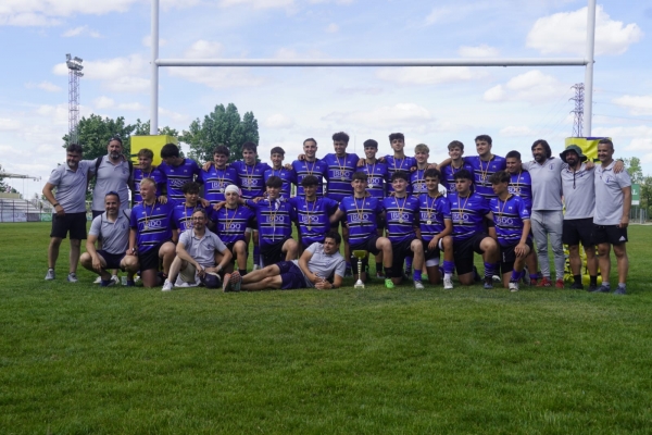Els equips sub-16 i sub-18 del Club de Rugby Sant Cugat, campió i subcampió d'Espanya de Clubs